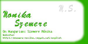 monika szemere business card