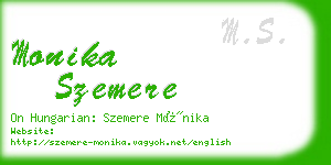 monika szemere business card